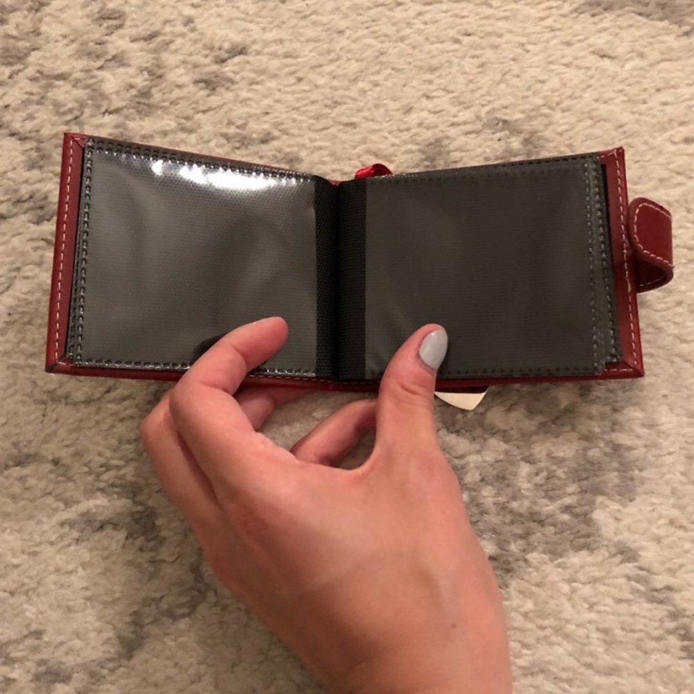Small Red Leather 3' x 3.5' Photo Album - Picture 7 of 8